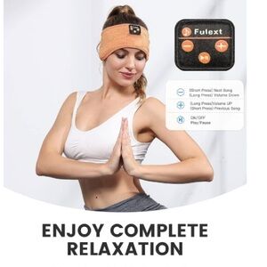 Fulext Orange Bluetooth Headband